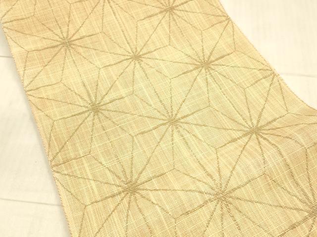 平和屋着物＊夏物 八寸名古屋帯 麻の葉文様 DAAX5751cm
