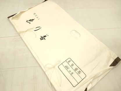 平和屋着物＊夏物　太鼓柄袋帯　流水蔦の葉文　金銀糸　引箔　ゑり善扱い　たとう紙付き　正絹　逸品　DAAX5752cm