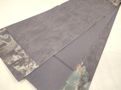 平和屋着物＊夏物　太鼓柄袋帯　流水蔦の葉文　金銀糸　引箔　ゑり善扱い　たとう紙付き　正絹　逸品　DAAX5752cm