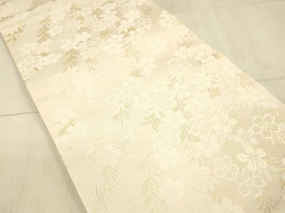 平和屋着物●全通柄袋帯 井筒工芸謹製 花柳流 金糸 正絹 逸品 DAAX5792cm