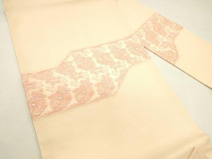 平和屋着物＊夏物 九寸名古屋帯 総刺繍 草花文 正絹 逸品 DAAX5876cm