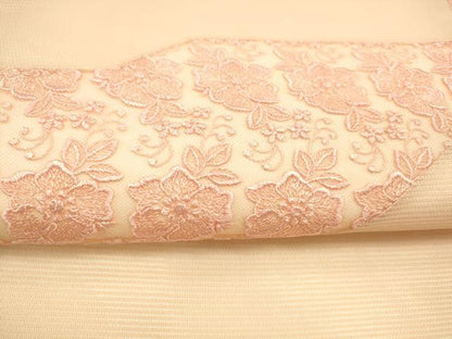 平和屋着物＊夏物 九寸名古屋帯 総刺繍 草花文 正絹 逸品 DAAX5876cm