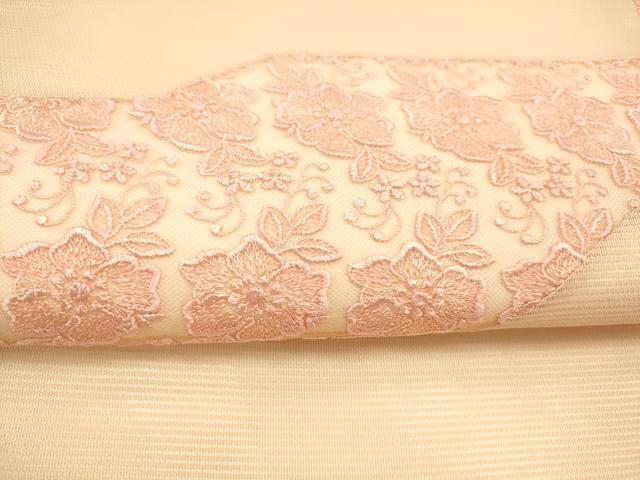 平和屋着物＊夏物 九寸名古屋帯 総刺繍 草花文 正絹 逸品 DAAX5876cm