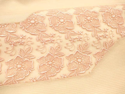 平和屋着物＊夏物 九寸名古屋帯 総刺繍 草花文 正絹 逸品 DAAX5876cm