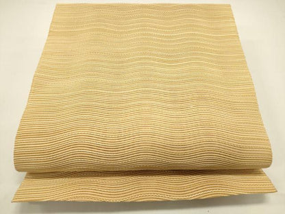 平和屋着物＊夏物 絽綴れ 八寸名古屋帯 よろけ縞 正絹 逸品 DAAX5877cm