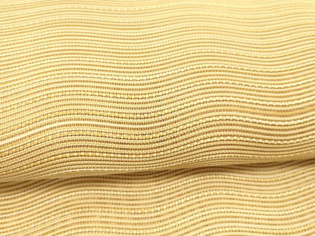 平和屋着物＊夏物 絽綴れ 八寸名古屋帯 よろけ縞 正絹 逸品 DAAX5877cm