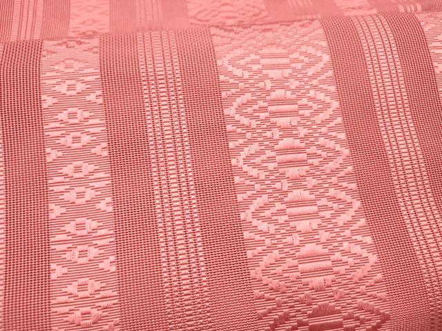 平和屋着物＊夏物 本場筑前博多織 八寸名古屋帯 紗献上 今様色 正絹 逸品 DAAX5879cm