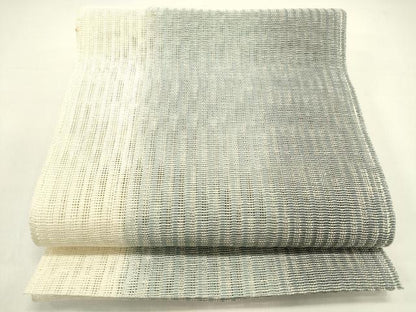 平和屋着物＊夏物　八寸名古屋帯　霞文　正絹　逸品　DAAX5882cm