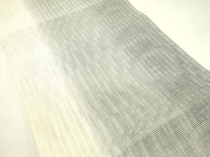 平和屋着物＊夏物　八寸名古屋帯　霞文　正絹　逸品　DAAX5882cm