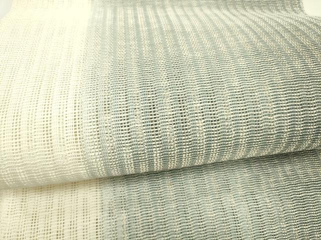 平和屋着物＊夏物　八寸名古屋帯　霞文　正絹　逸品　DAAX5882cm