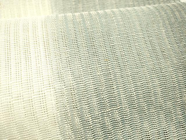 平和屋着物＊夏物　八寸名古屋帯　霞文　正絹　逸品　DAAX5882cm