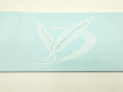 平和屋着物＊夏物 九寸名古屋帯 流水草葉文 DAAX5883cm
