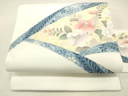 平和屋着物＊夏物 九寸名古屋帯 草花文 DAAX5885cm