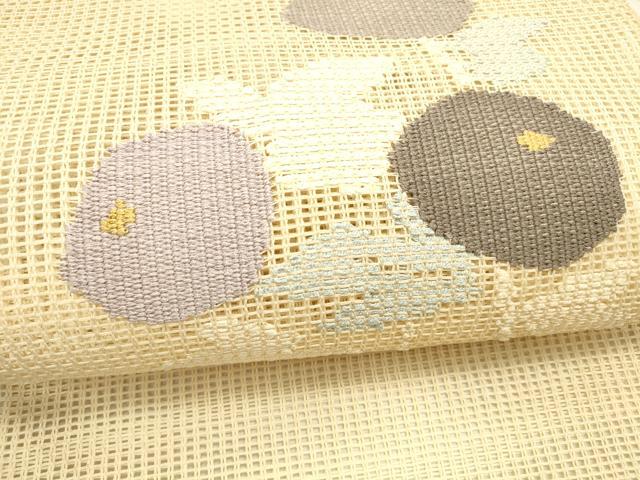 平和屋着物＊夏物 八寸名古屋帯 草花文 正絹 逸品 DAAX5889cm