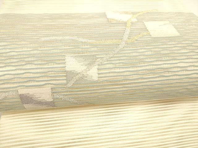 平和屋着物＊夏物 絽綴れ 八寸名古屋帯 抽象文様 金銀糸 正絹 逸品 DAAX5892cm