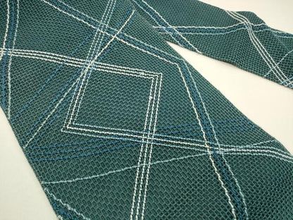平和屋着物＊夏物 八寸名古屋帯 抽象文様 正絹 逸品 DAAX5895cm