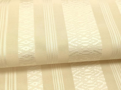 平和屋着物＊夏物 本場筑前博多織 八寸名古屋帯 紗献上 肌色 正絹 逸品 DAAX5899cm