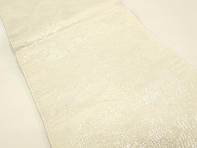 平和屋着物＊夏物 六通柄袋帯 草葉文 銀糸 正絹 逸品 DAAX5900cm