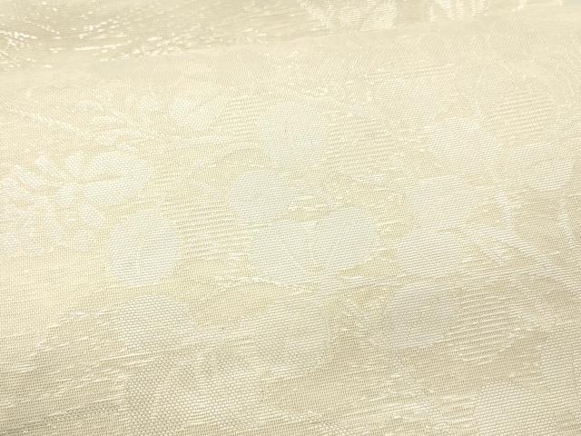 平和屋着物＊夏物 六通柄袋帯 草葉文 銀糸 正絹 逸品 DAAX5900cm