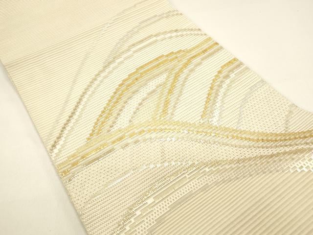 平和屋着物＊夏物 絽綴れ 太鼓柄袋帯 流水文 金銀糸 正絹 逸品 DAAX5907cm