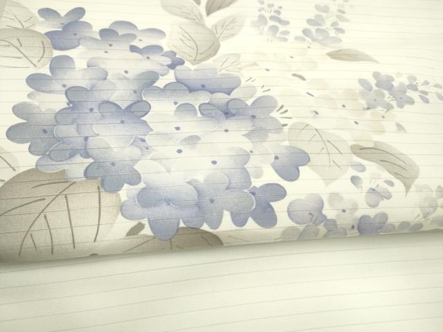平和屋着物＊夏物 九寸名古屋帯 手描き 紫陽花 DAAX5909cm