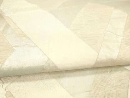 平和屋着物＊夏物 六通柄袋帯 竹垣 銀糸 正絹 逸品 DAAX5914cm