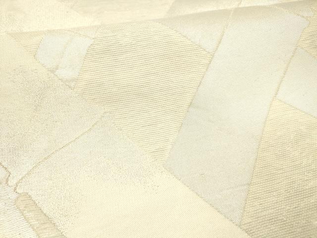平和屋着物＊夏物 六通柄袋帯 竹垣 銀糸 正絹 逸品 DAAX5914cm