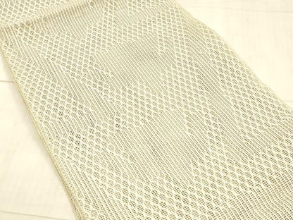 平和屋着物＊夏物 八寸名古屋帯 抽象文様 正絹 逸品 DAAX5916cm