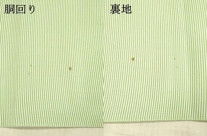 平和屋着物＊夏物 絽綴れ 八寸名古屋帯 草花文 銀糸 DAAX5917cm