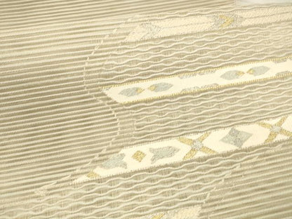 平和屋着物＊夏物 絽綴れ 八寸名古屋帯 抽象文様 金銀糸 正絹 逸品 DAAX5919cm
