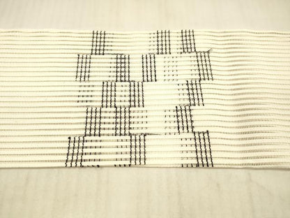 平和屋着物＊夏物 八寸名古屋帯 抽象文様 正絹 逸品 DAAX5923cm