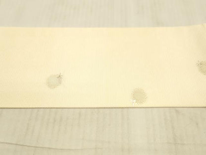 平和屋着物＊夏物　九寸名古屋帯　刺繍　舞花文　金銀糸　正絹　逸品　DAAX5930cm