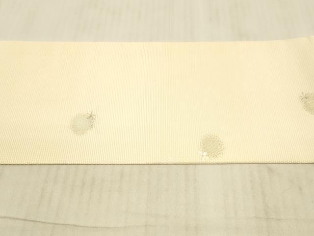 平和屋着物＊夏物　九寸名古屋帯　刺繍　舞花文　金銀糸　正絹　逸品　DAAX5930cm