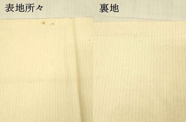 平和屋着物＊夏物 アンティーク 大正ロマン 六通柄袋帯 風景草花文 金銀糸 正絹 逸品 DAAX5933cm