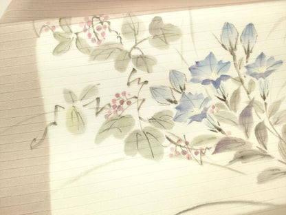 平和屋着物＊夏物 絽塩瀬 九寸名古屋帯 手描き 南天花文 正絹 逸品 DAAX5935cm