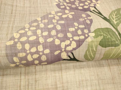 平和屋着物＊夏物 九寸名古屋帯 紫陽花 麻 逸品 DAAX5937cm