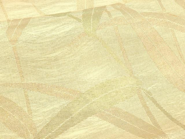 平和屋着物＊夏物 太鼓柄 京袋帯 草葉文 金糸 正絹 逸品 DAAX5943cm