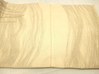 平和屋着物＊夏物 太鼓柄 京袋帯 草葉文 金糸 正絹 逸品 DAAX5943cm