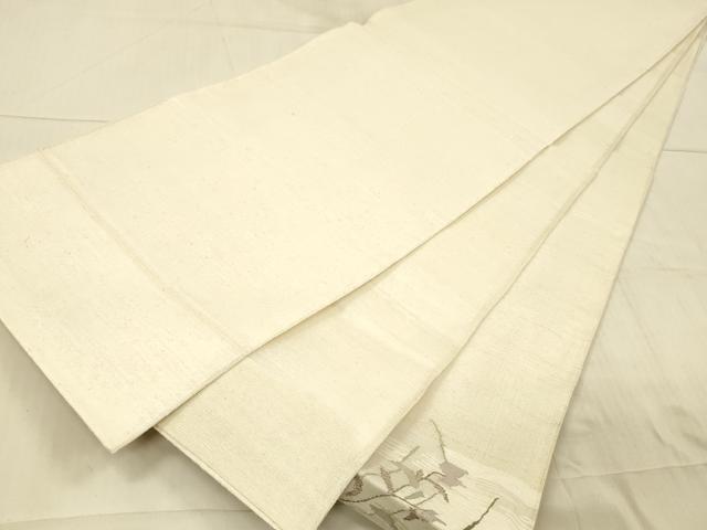 平和屋着物＊夏物 太鼓柄袋帯 草葉文 正絹 逸品 DAAX5944cm