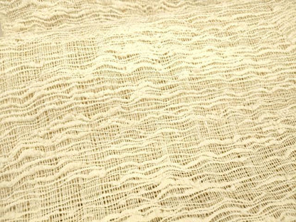 平和屋着物＊夏物 八寸名古屋帯 抽象文様 薄卵色 正絹 逸品 DAAX5945cm
