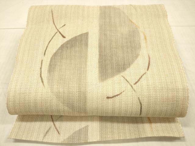 平和屋着物＊夏物 八寸名古屋帯 手描き 抽象文様 正絹 逸品 DAAX5947cm