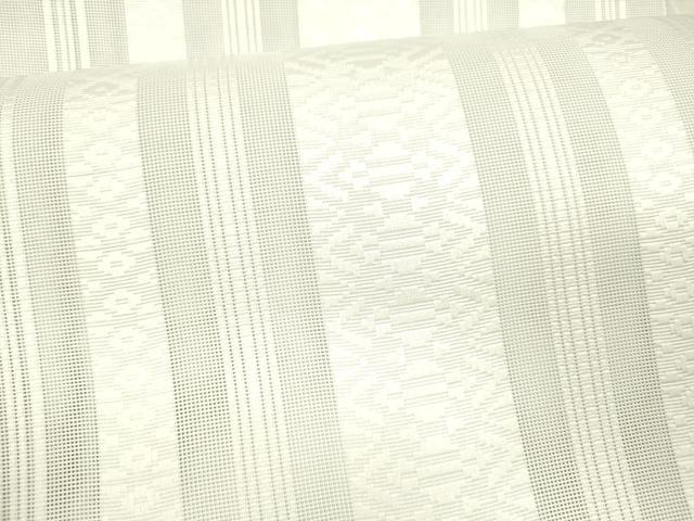 平和屋着物＊夏物 博多織 八寸名古屋帯 献上 藍白色 DAAX5956cm