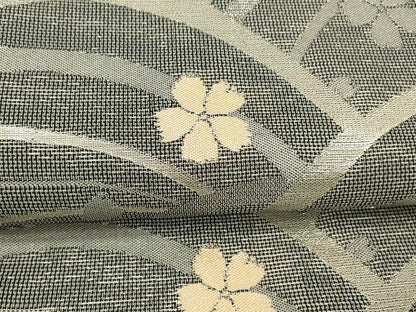 平和屋着物＊夏物 六通柄 京袋帯 流水花文 銀糸 DAAX5961cm