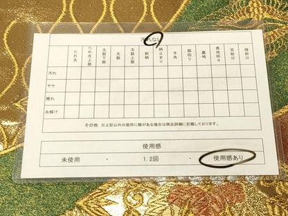 平和屋着物◎六通柄袋帯　唐織　花菱文　金銀糸　正絹　逸品　DAAX6013jm