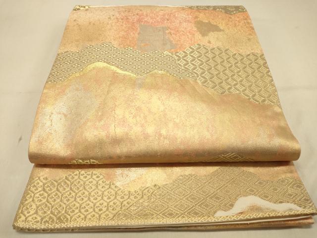 平和屋着物◎西陣　六通柄袋帯　吉祥文　金糸　引箔　正絹　逸品　DAAX6046jm