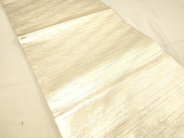 平和屋着物◎佐賀錦　両面　全通柄袋帯　抽象文様　金銀糸　正絹　逸品　DAAX6048jm