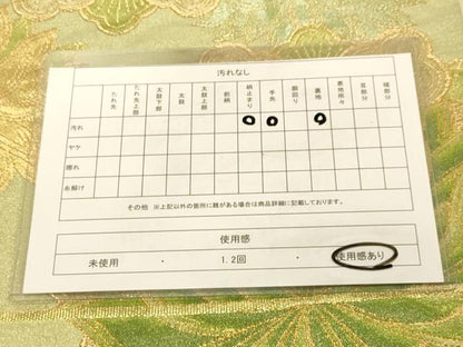 平和屋着物◎六通柄袋帯 草花文 牡丹 金糸 正絹 逸品 DAAX6065jm