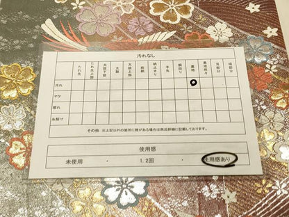 平和屋着物◎六通柄袋帯 唐織 雪輪鳳凰花文 金銀糸 正絹 逸品 DAAX6068jm