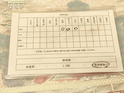 平和屋着物◎六通柄袋帯　唐織　名所清水寺　伊東　プラチナ箔九百錦　正絹　逸品　DAAX6156jm