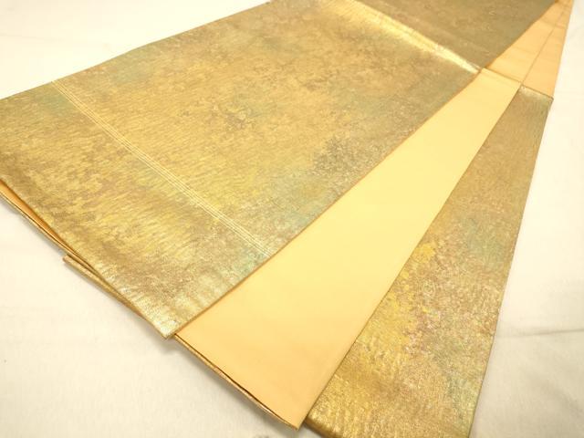平和屋着物◎六通柄袋帯 霞文 引箔 正絹 逸品 DAAX6171jm